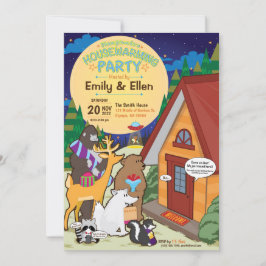 ミドル・オブ・ノースト引っ越し祝いパーティーパーティの招待状 招待状