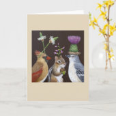 ミドル・グリーティング・カードにムンク カード (黄色い花)