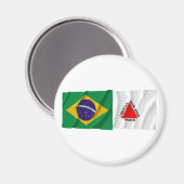 ミナスジェライス&ブラジル国旗 マグネット (正面/裏面)