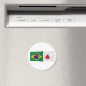 ミナスジェライス&ブラジル国旗 マグネット (インサイチュ (食洗機))