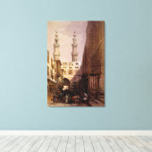 ミナレットとミートウェイズロバーツ/ハヘアートの入り口 キャンバスプリント (インサイチュ (ウッドフロア))