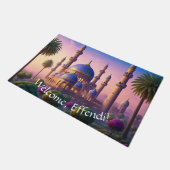 ミナレット城のオアシスウェルカム ドアマット (アングル)