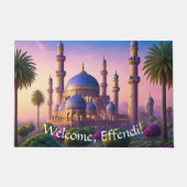 ミナレット城のオアシスウェルカム ドアマット (正面)