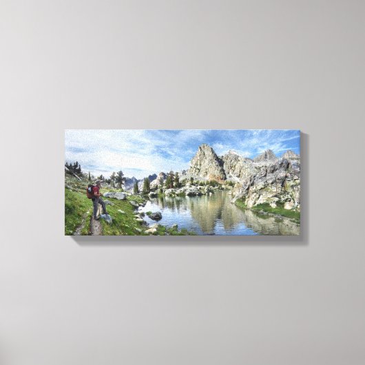ミナレット湖 – アンセルアダムス荒野 – シエラ キャンバスプリント (正面)