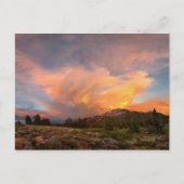 ミナレット・サミットからのマンモスマウンテンサンセット ポストカード (正面)