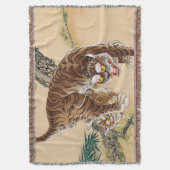 ミナワ韓国醜い虎 スローブランケット (正面縦)