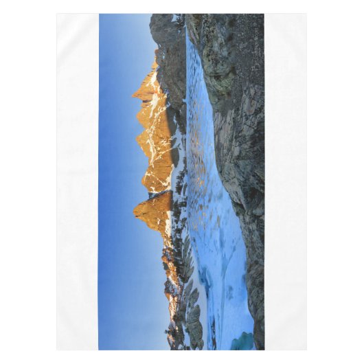 ミナ凍っていレット湖サンライズ – シエラネバダ テーブルクロス (正面)