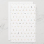 ミニいかりパターン 便箋 (正面/裏面)