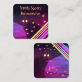 ミニおもしろいハロウィーン紙グリーティングカード エンクロージャーカード (正面/裏面)