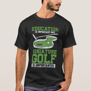ミニおもしろい熱狂するチュアゴルフプレーヤーギフト Tシャツ