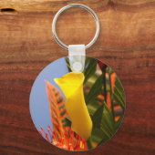 ミニイエローカリリリー キーホルダー (正面)