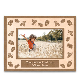 ミニイチゴパーソナライズされた レーザー彫刻フレーム