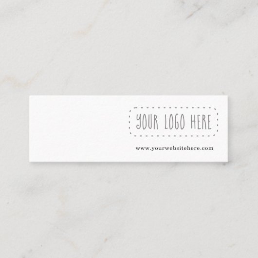 ミニイヤリングディスプレイカード スキニー名刺 (正面)