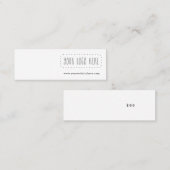 ミニイヤリングディスプレイカード スキニー名刺 (正面/裏面)