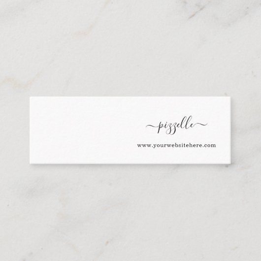 ミニイヤリングディスプレイカード スキニー名刺 (正面)