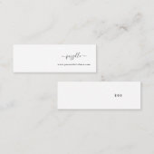 ミニイヤリングディスプレイカード スキニー名刺 (正面/裏面)