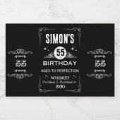 ミニウイスキー瓶ラベル – ヴィンテージ酒類ラベル リキュールボトルラベル (シングルラベル)