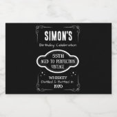 ミニウイスキー瓶ラベル – ヴィンテージ酒類ラベル リキュールボトルラベル (シングルラベル)