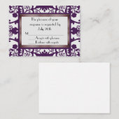 ミニウェディング返信カード エンクロージャーカード (正面/裏面)