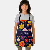 ミニエキゾチック花花柄 エプロン (インサイチュ)