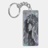 ミニエレガントチュアプードル キーホルダー (正面左)