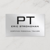 ミニエレガントマリフェイクスト金属銀   名刺 (正面)