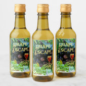 ミニエンティキング天然ワインブドウ ワインラベル (ボトル)