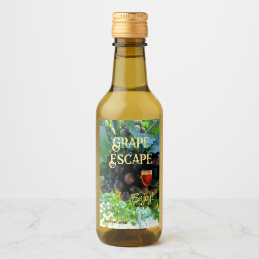 ミニエンティキング天然ワインブドウ ワインラベル (正面)