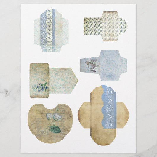 ミニエンベロープスクラップブック装飾シート (正面)