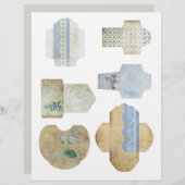 ミニエンベロープスクラップブック装飾シート (正面/裏面)