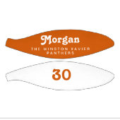 ミニオレンジカスタム色のバスケットボールのチーム名番号 ミニバスケットボール (パネル)