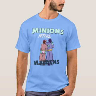 ミニオンズウィーおもしろいメイデンズおたくTシャツ Tシャツ