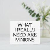 ミニオン ポストカード (スタンド正面)