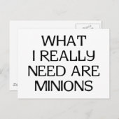 ミニオン ポストカード (正面/裏面)