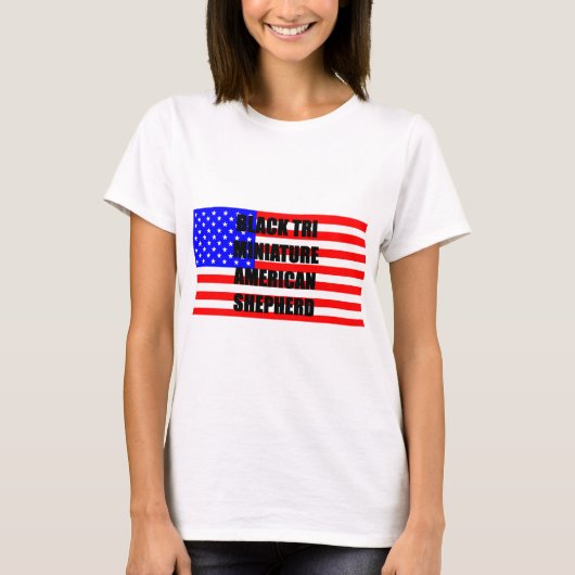 ミニオーストラリア国旗black tri tシャツ (正面)