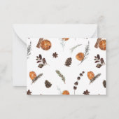 ミニオ素朴レンジリースフォトメリークリスマス ノートカード (裏面)