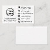 ミニカスタムマモダンリストソーシャルメディア 名刺 (正面/裏面)