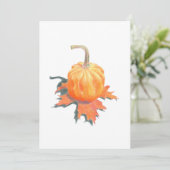 ミニカボチャのオークの葉フラットカード (スタンド正面)