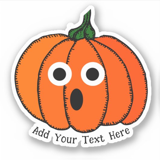 ミニカボチャのハロウィン シール (正面)