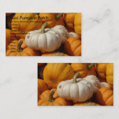 ミニカボチャのパッチは、私たちはあらゆる種類の成長… 名刺 (正面/裏面)