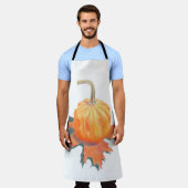 ミニカボチャon紅葉 エプロン (着用した状態)