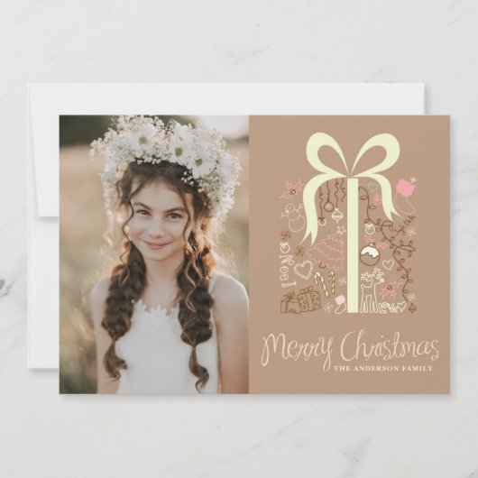 ミニカルギフトメリークリスマスフォト シーズンカード (正面)