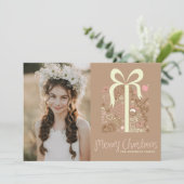 ミニカルギフトメリークリスマスフォト シーズンカード (スタンド正面)