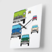 ミニカル不機嫌 スクエア壁時計 (傾斜)