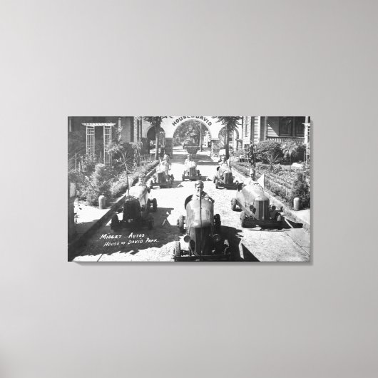 ミニカーでキッズレース キャンバスプリント (正面)