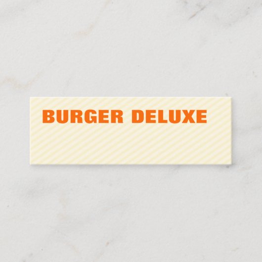 ミニカーはっきりしたド スキニー名刺 (正面)