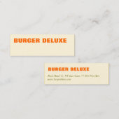 ミニカーはっきりしたド スキニー名刺 (正面/裏面)