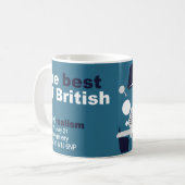 ミニカークラシックミニマリストのアートマグ コーヒーマグカップ (正面左)