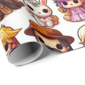 ミニカートゥーンラッピング紙 ラッピングペーパー (ロールコーナー)