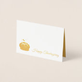 ミニカード・ゴールドホイル・感謝祭 箔カード (正面)